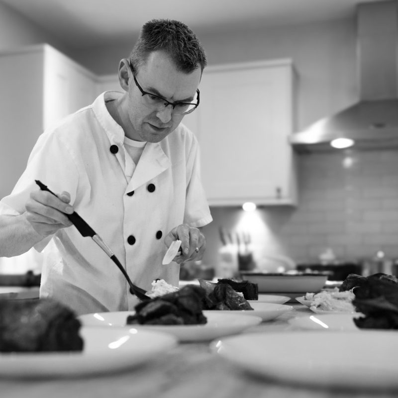Photo of Shaun Nixon The Cook in the North serving by photographer Richard Willett