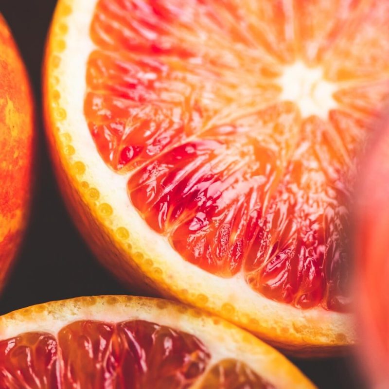 organic blood orange closeup from riverford